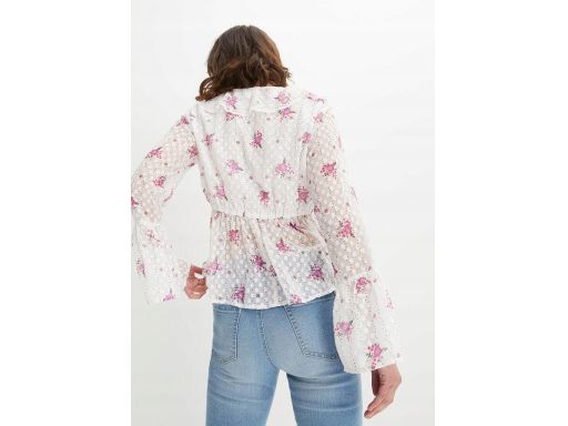 B.P.C bluzka szyfonowa z nadrukiem krótka ^44