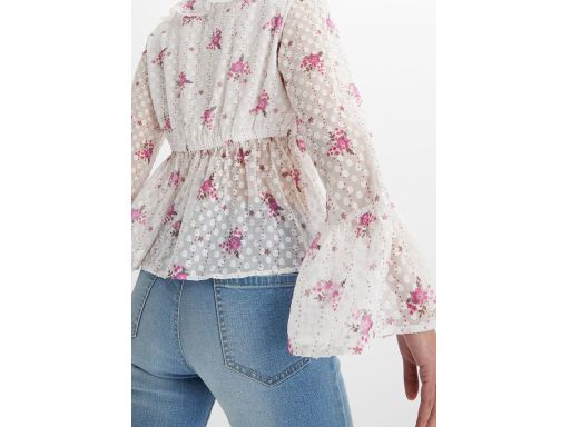 B.P.C bluzka szyfonowa z nadrukiem krótka ^44