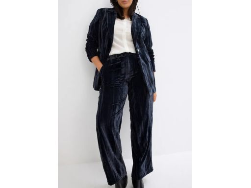 B.P.C spodnie aksamitne szerokie czarne ^50