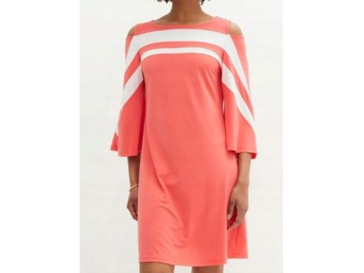 B.P.C sukienka koralowa z odkrytymi ramionami ^44/46