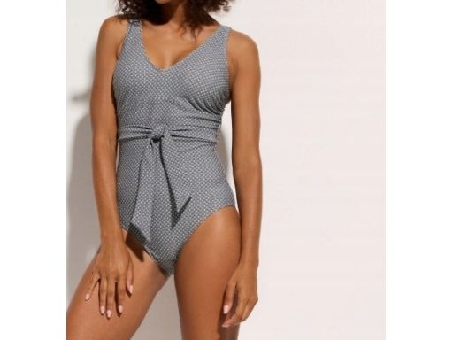 B.P.C kostium kąpielowy we wzory z wiązaniem r.52