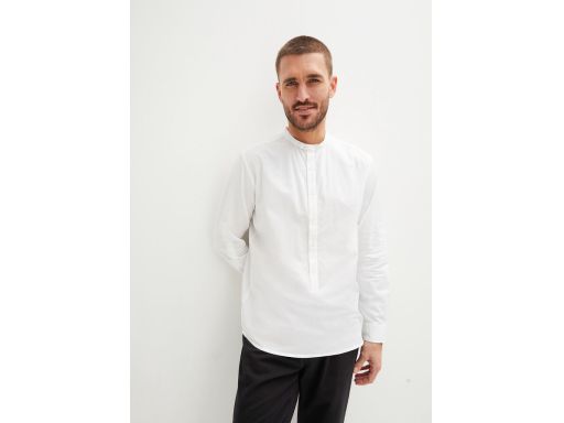 B.P.C koszula męska biała ze stójką r.49/50