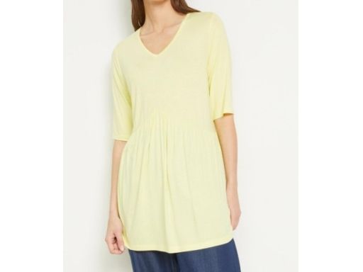 B.P.C tunika żółta shirtowa z marszczeniami r.40/42