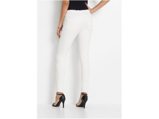 B.P.C jeansy damskie białe wygodne ^38