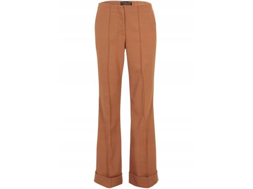 B.P.C spodnie damskie brązowe wywijane r.50