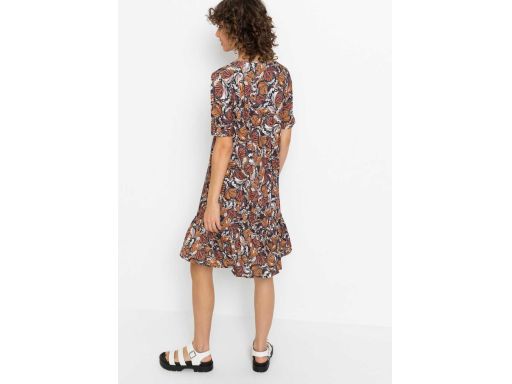 B.P.C sukienka z falbaną we wzory ^36/38