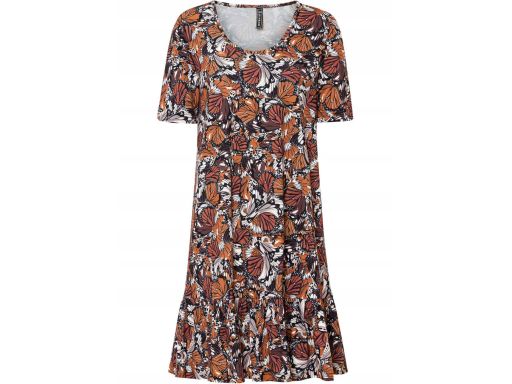 B.P.C sukienka z falbaną we wzory ^36/38