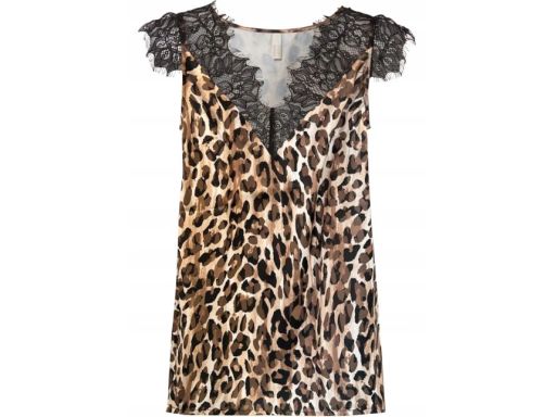 B.P.C top w cętki modny z koronką r.42