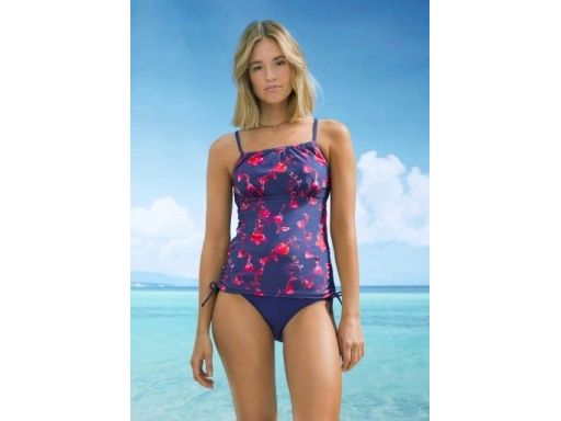 B.P.C tankini granatowe we wzór z figami ^44