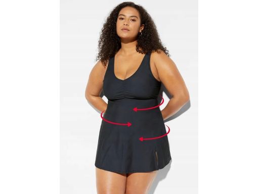 B.P.C sukienka kąpielowa czarna klasyczna 60.