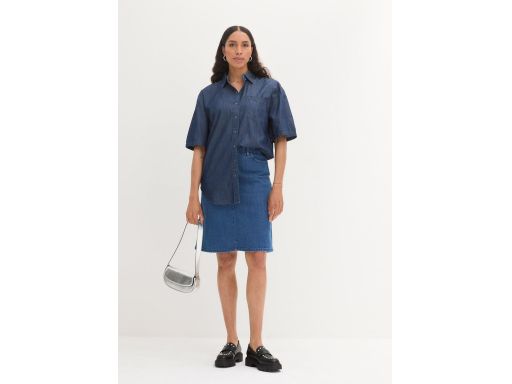 B.P.C koszula jeansowa ciemna krótki rękaw 44.