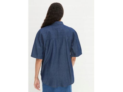 B.P.C koszula jeansowa ciemna krótki rękaw 44.