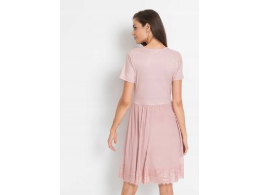 B.P.C sukienka różowa z koronką 36/38.