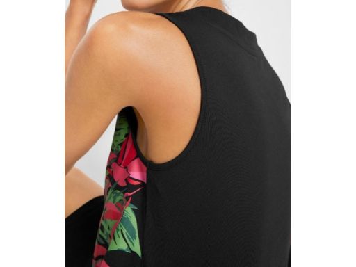 B.P.C sukienka plażowa czarna z kolorowym nadrukiem r.48/50