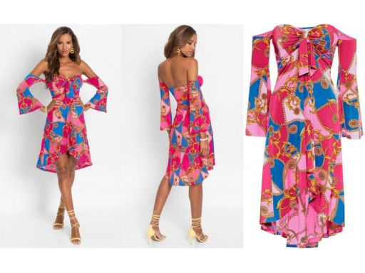 B.P.C sukienka z odkrytymi ramionami 32/34