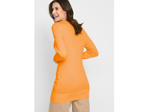 B.P.C długi sweter miodowy/musztardowy r.36/38