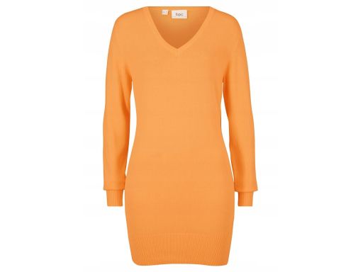 B.P.C długi sweter miodowy/musztardowy r.36/38