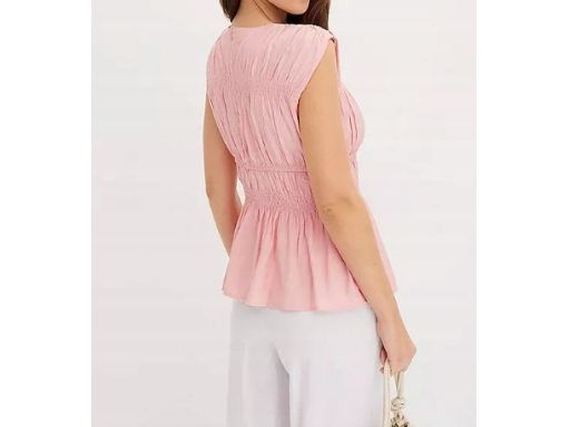 B.P.C top różowy marszczenia r.42