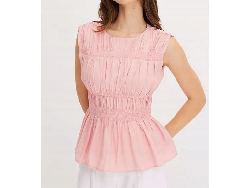 B.P.C top różowy marszczenia r.42