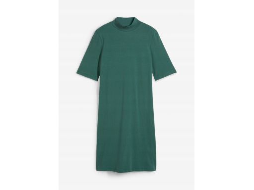 B.P.C. sukienka bawełniana ołówkowa butelkowa zieleń 36/38.