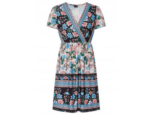 B.P.C sukienka kopertowa we wzory 36/38.