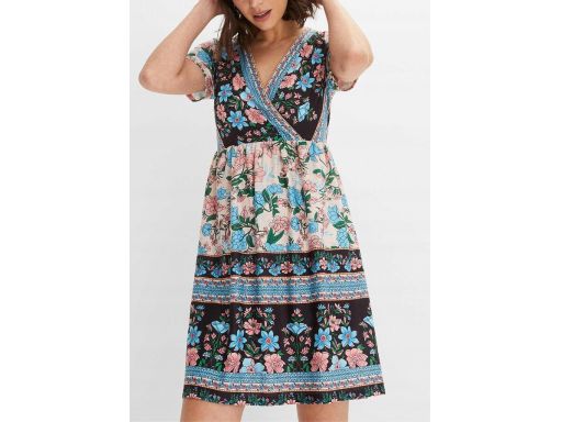 B.P.C sukienka kopertowa we wzory 36/38.