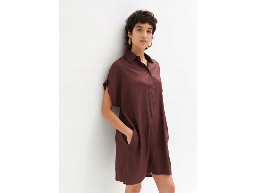B.P.C sukienka koszulowa prosta brązowa ^42