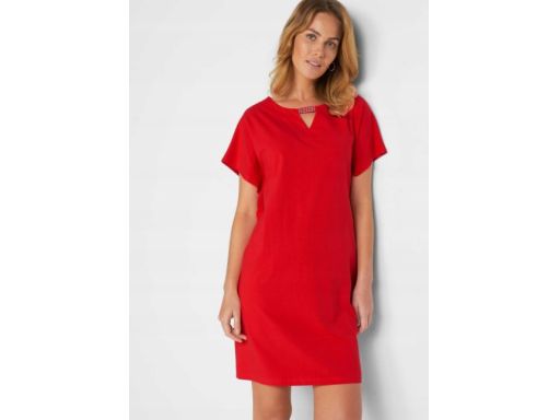 B.P.C czerwona prosta sukienka r.36/38