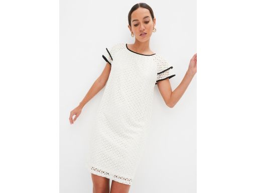 B.P.C koronkowa sukienka ecru r.36/38