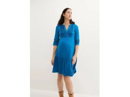 B.P.C sukienka ciążowa z koronką atlantycki niebieski 48/50.