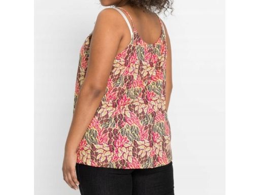 B.P.C bluzka letnia na ramiączka top wzór liście r.40/42