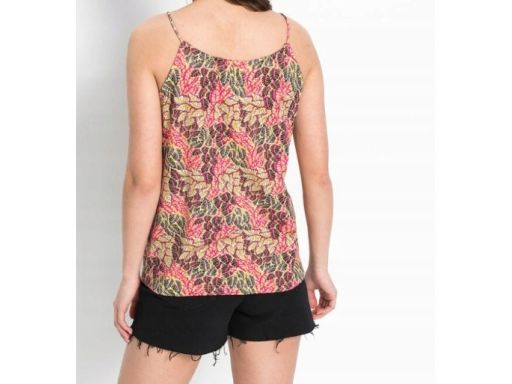 B.P.C bluzka letnia na ramiączka top wzór liście r.40/42