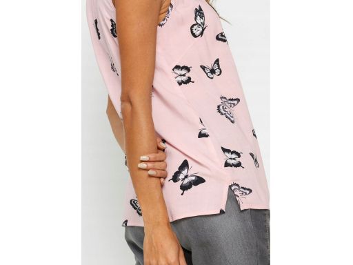 B.P.C bluzka bez rękawów z wiskozy w motyle r.50