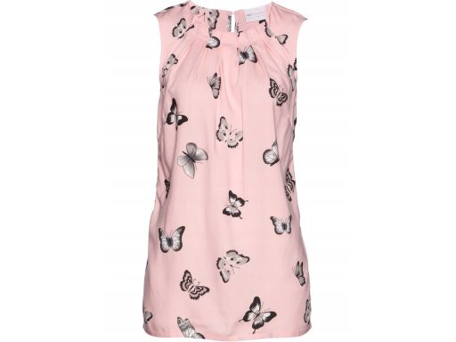 B.P.C bluzka bez rękawów z wiskozy w motyle r.50