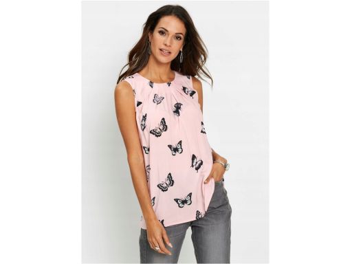 B.P.C bluzka bez rękawów z wiskozy w motyle r.50