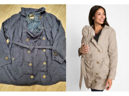 B.P.C. cienka kurtka ciążowa wstawka na dziecko 50