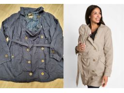 B.P.C. cienka kurtka ciążowa wstawka na dziecko 50