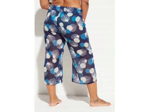 B.P.C szyfonowe kolorowe spodnie plażowe z rozcięciem ^54