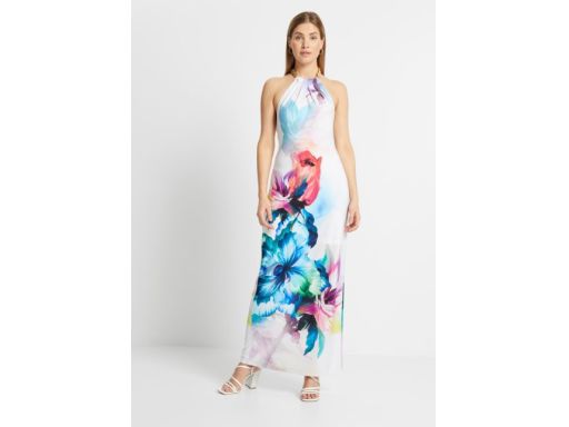 B.P.C sukienka długa nadruk z łańcuchem r.36/38