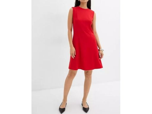 B.P.C czerwona sukienka gładka r.44/46