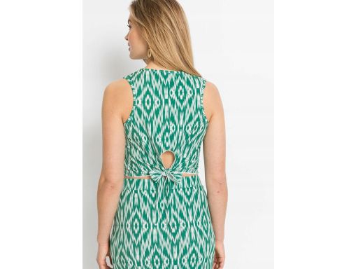 B.P.C top krótki z wiązaniem we wzory 48/50.