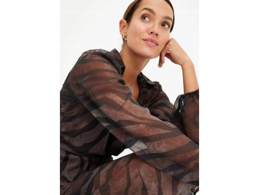 B.P.C sukienka szyfonowa z nadrukiem ^52