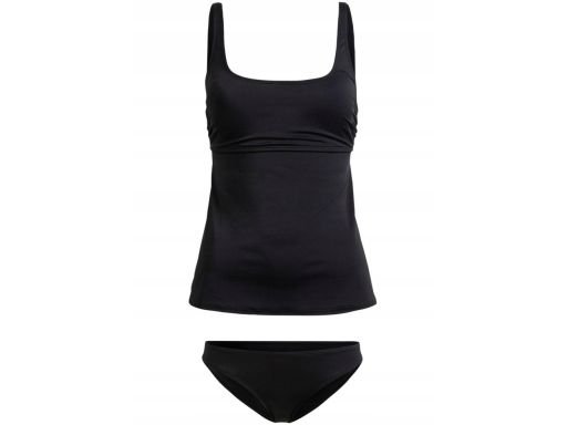 B.P.C klasyczne czarne tankini top + figi ^42