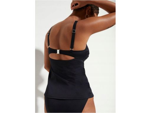 B.P.C klasyczne czarne tankini top + figi ^42