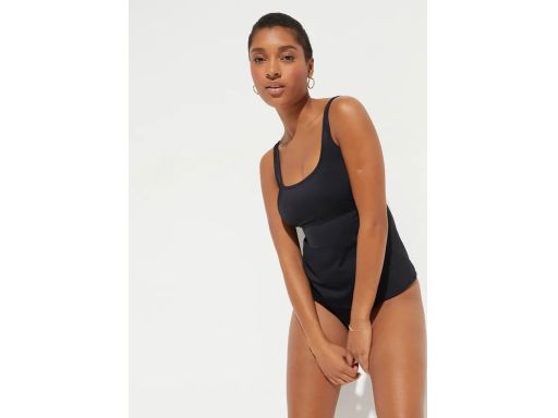 B.P.C klasyczne czarne tankini top + figi ^42