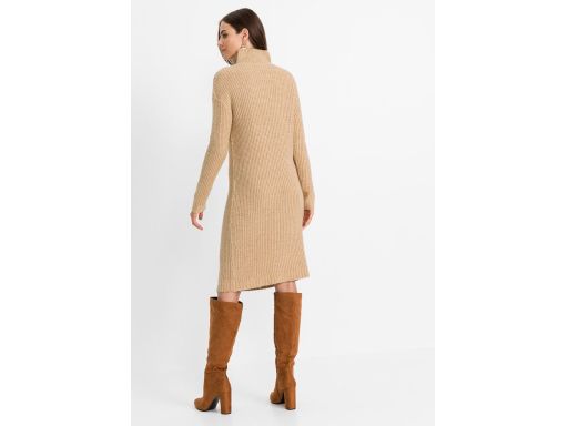 B.P.C sukienka dzianinowa ze stójką midi 44/46
