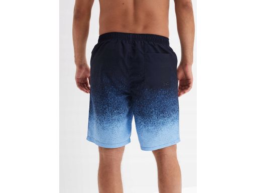 B.P.C męskie szorty kąpielowe granatowo-niebieskie z nadrukiem 60/62.