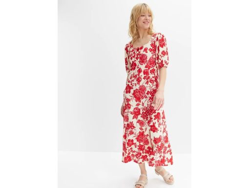 B.P.C sukienka z nadrukiem krepowana r.44/46