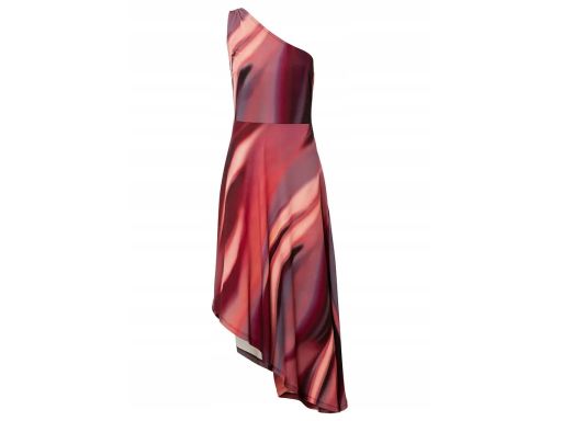 B.P.C asymetryczna sukienka we wzory na jedno ramię r.48/50