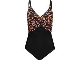 B.P.C kostium kąpielowy czarny w kwiatuszki r.42